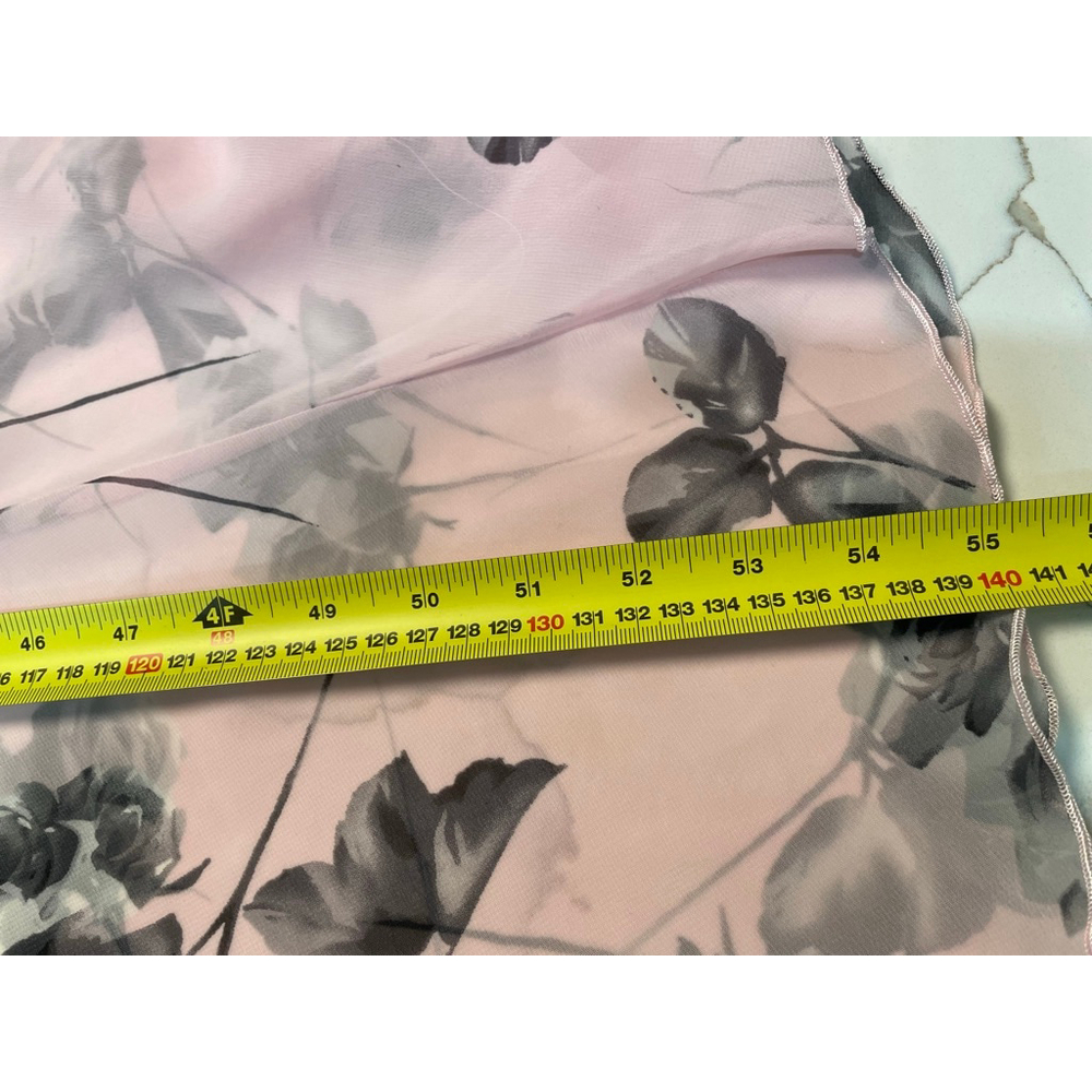 VTG Sheer Floral Cowl neck Chemise Slip Dress M Romantic Fairy Coquette Y2K - Picture 10 of 10